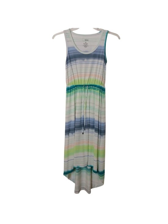 Sonoma Dresses & Skirts - Sonoma Goods For Life Womens PS Striped Sleeveless Maxi Dress HiLow TieWaist I-2